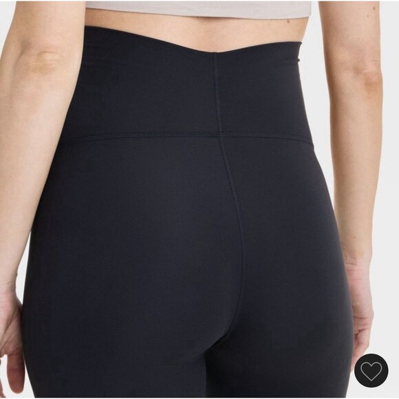 NWT Ingrid & Isabel Maternity Flared Leg Foldover Waist Pants Black S - Picture 5 of 9